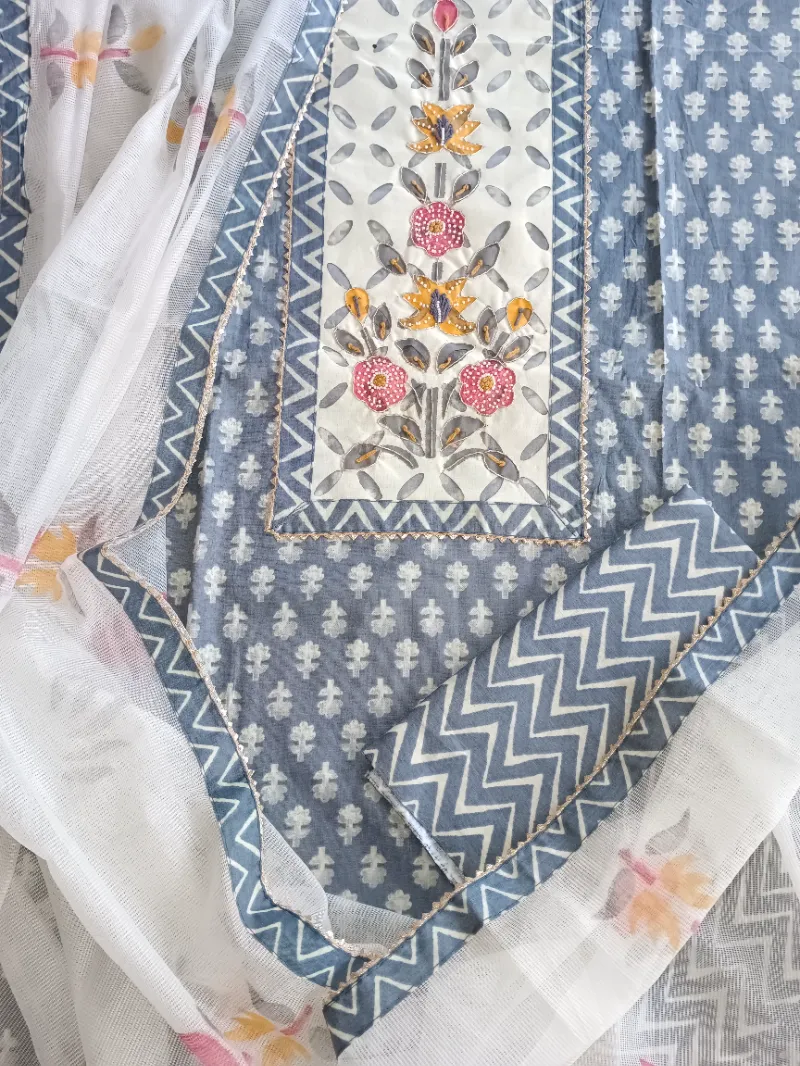 Cotton Cut Dana Smoke Grey