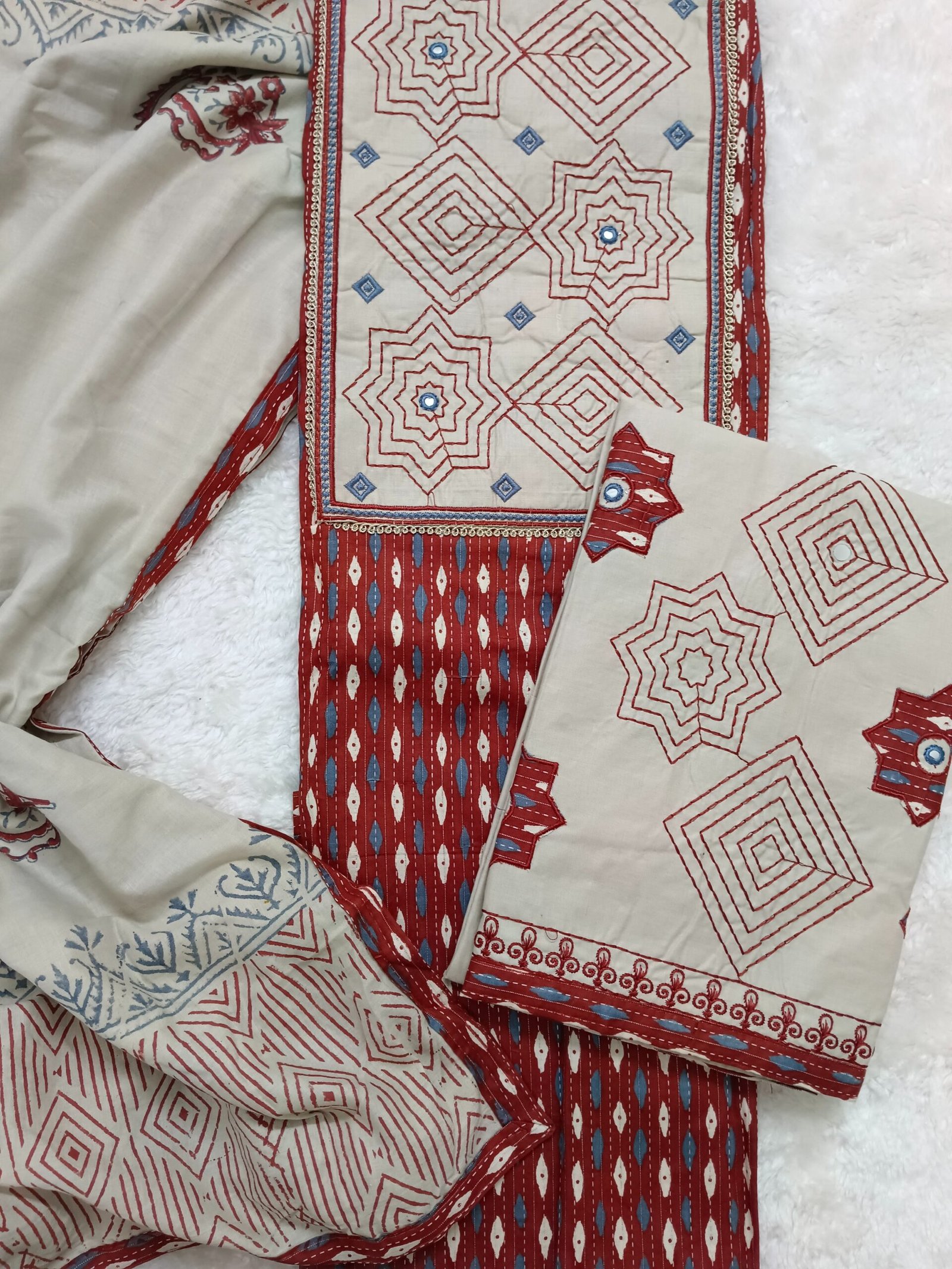 Ginny Cotton Maroon Red