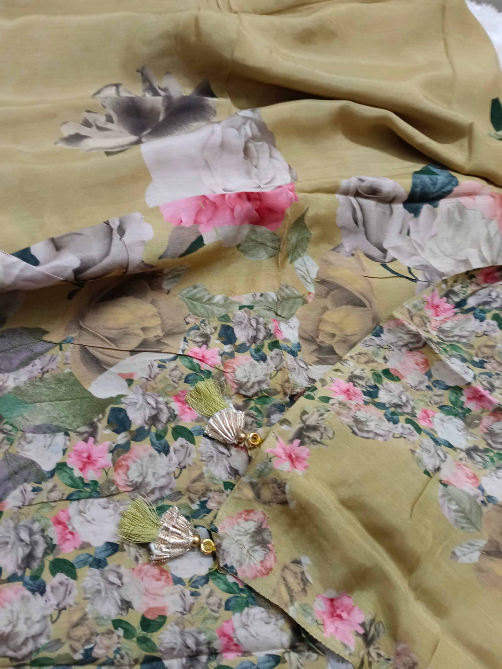 Muslin Bemberg Mehandi - Image 3