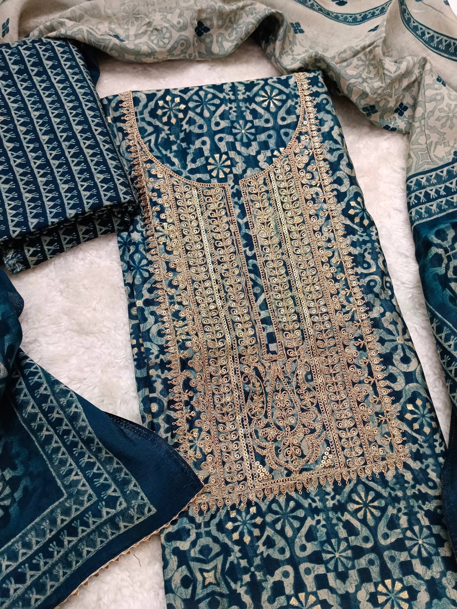 Muslin Peacock Green