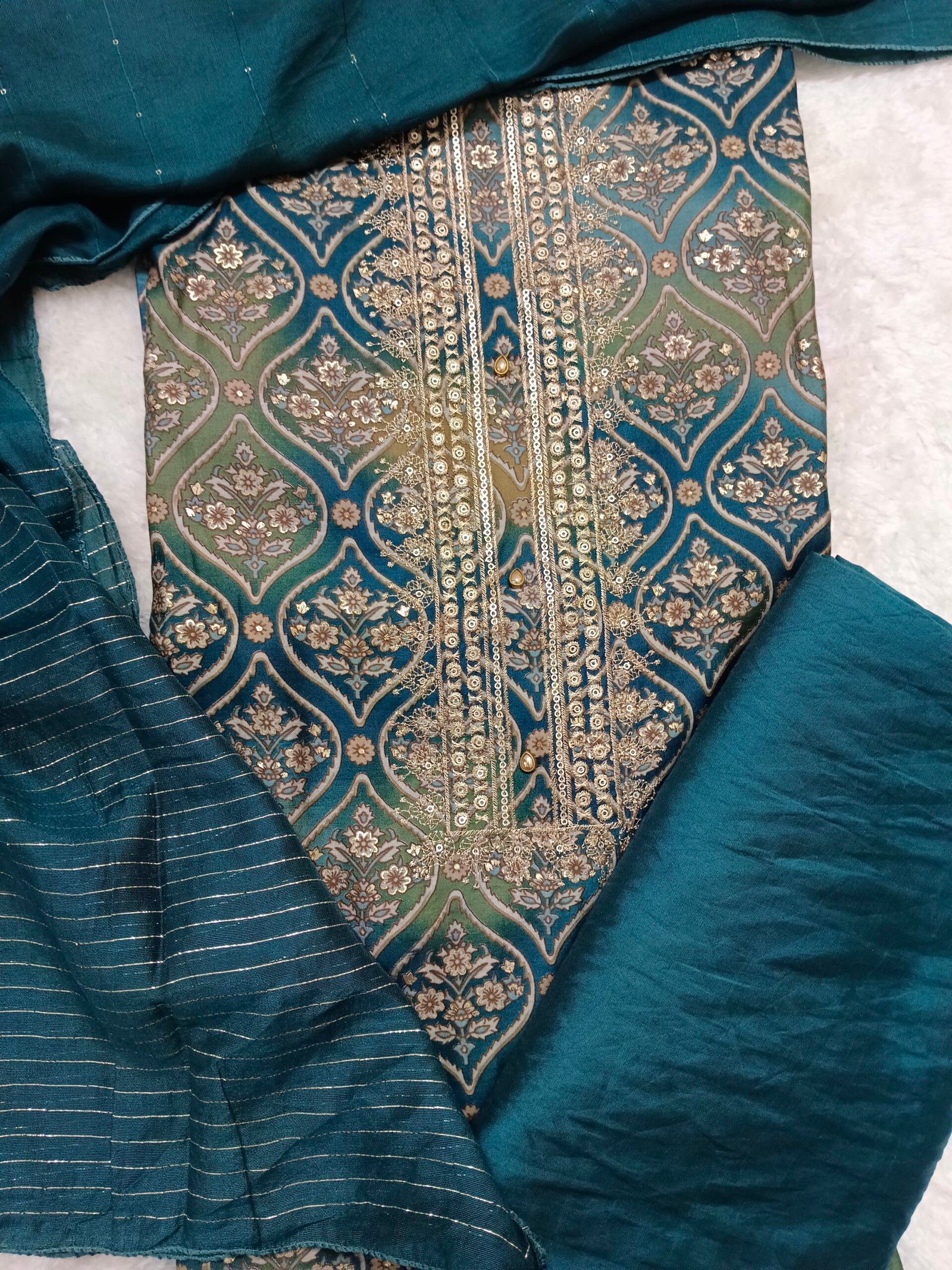 Muslin Peacock Radiant