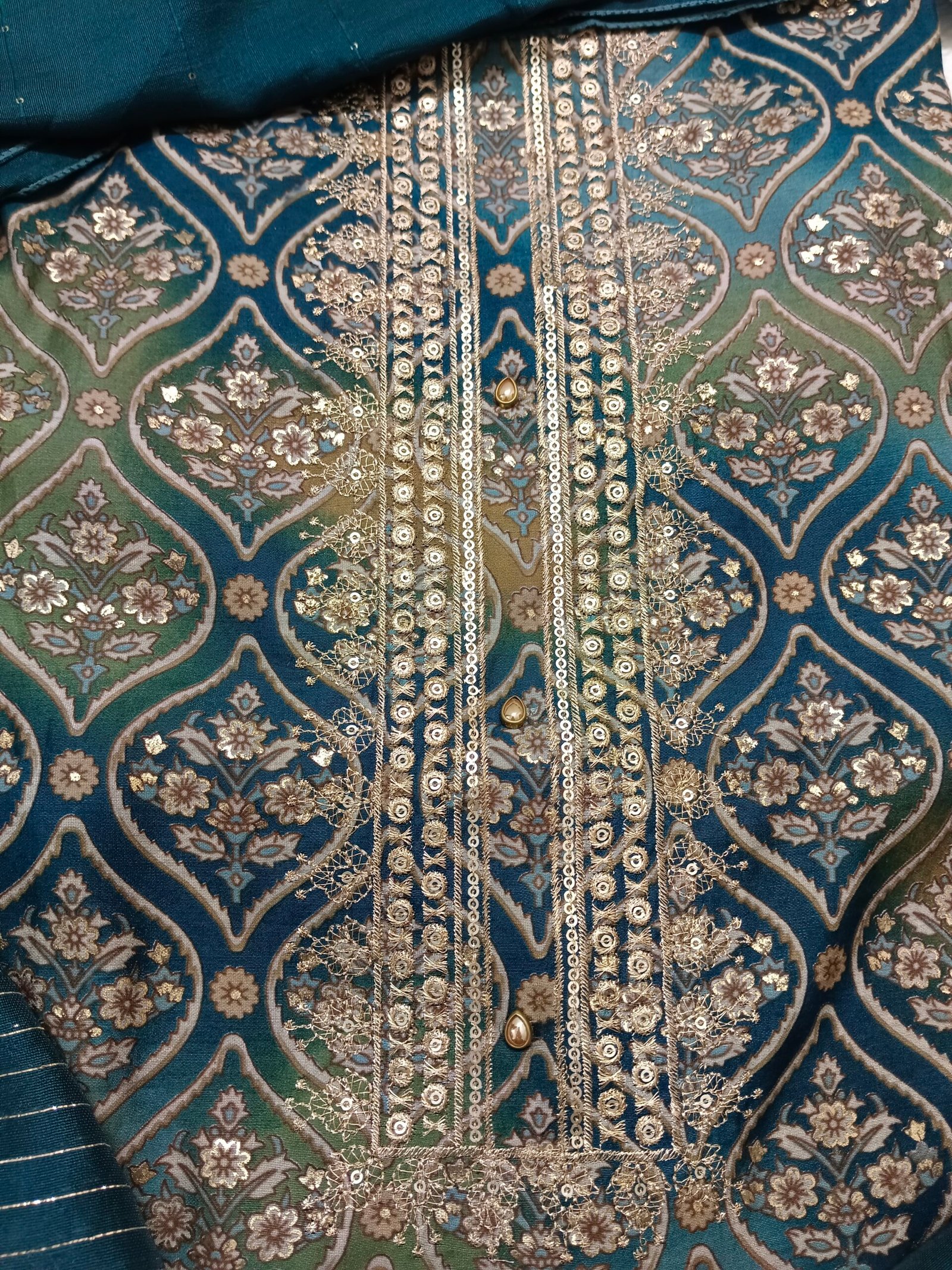 Muslin Peacock Radiant - Image 2
