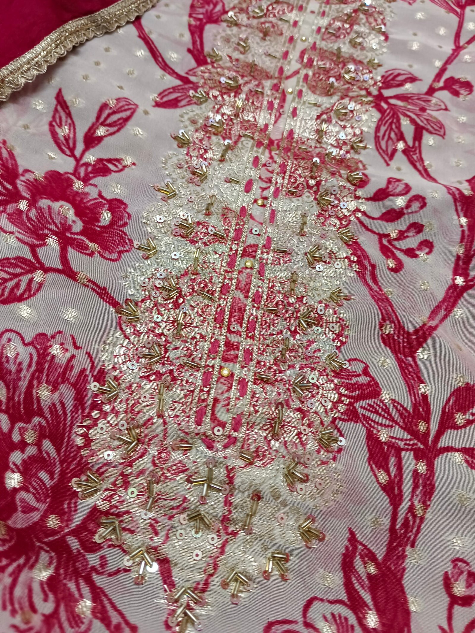 Organza Floral Magenta - Image 2