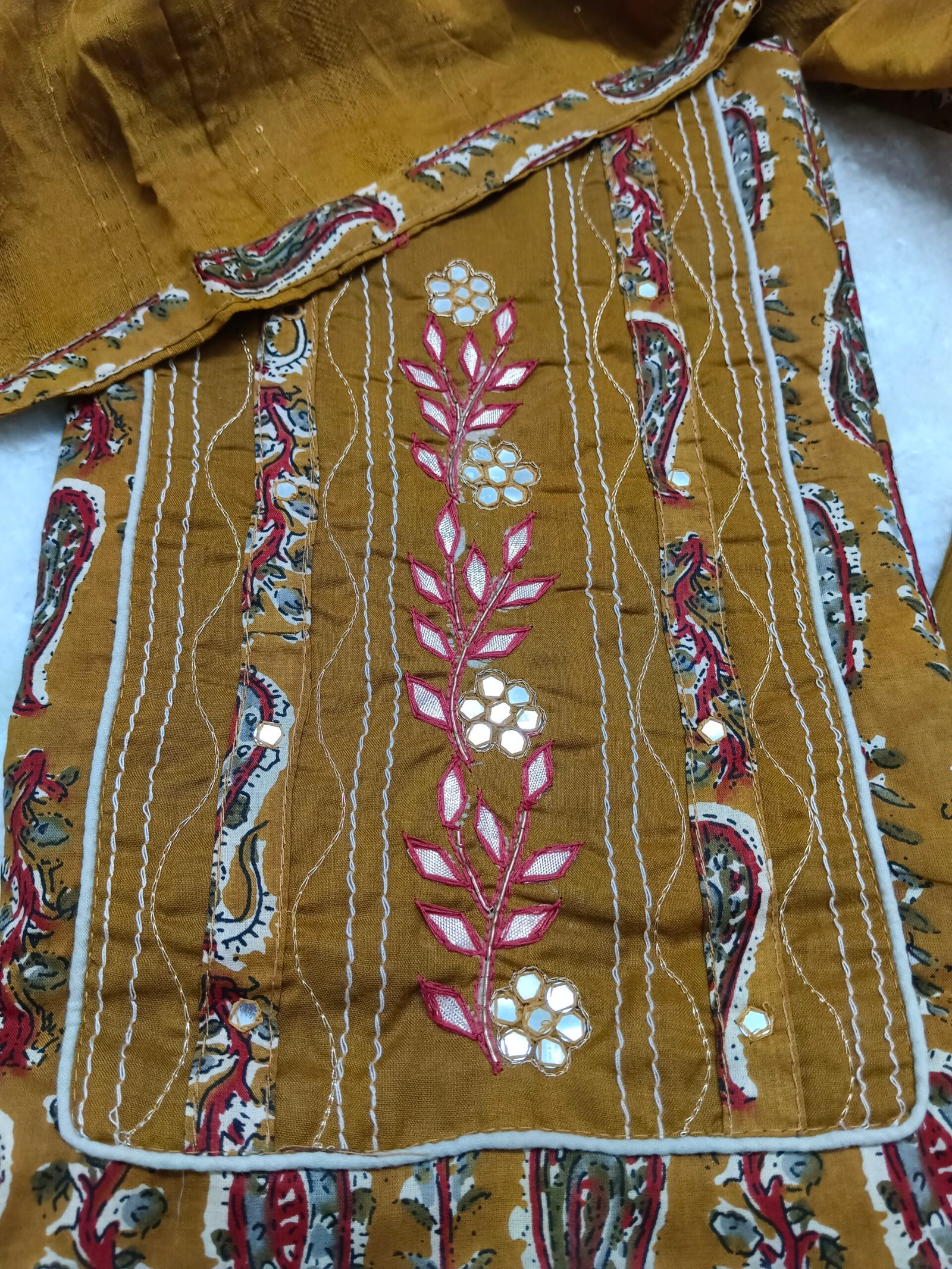 Shizuka Cotton Mustard - Image 2