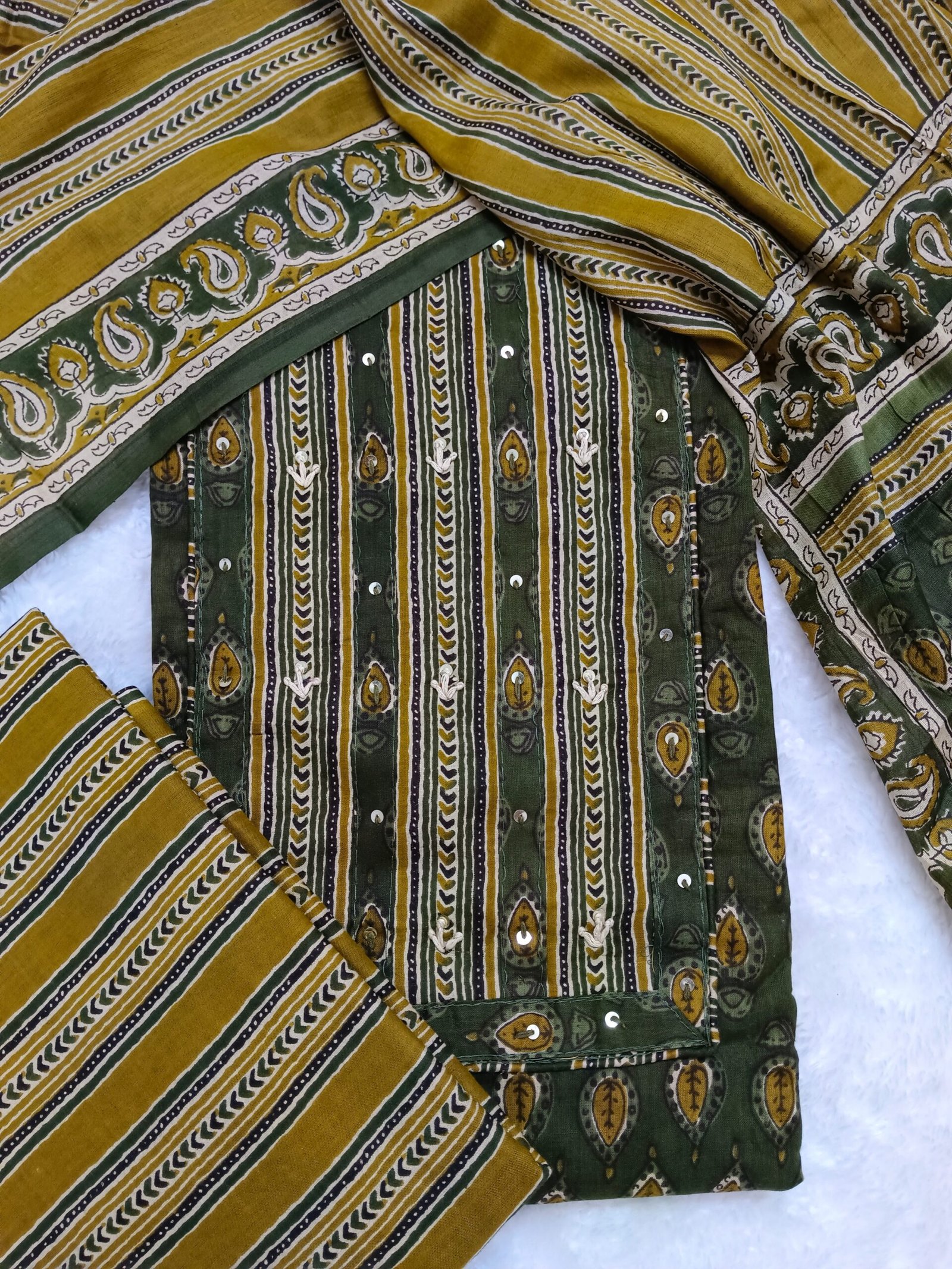 Siona Cotton Mehandi Green