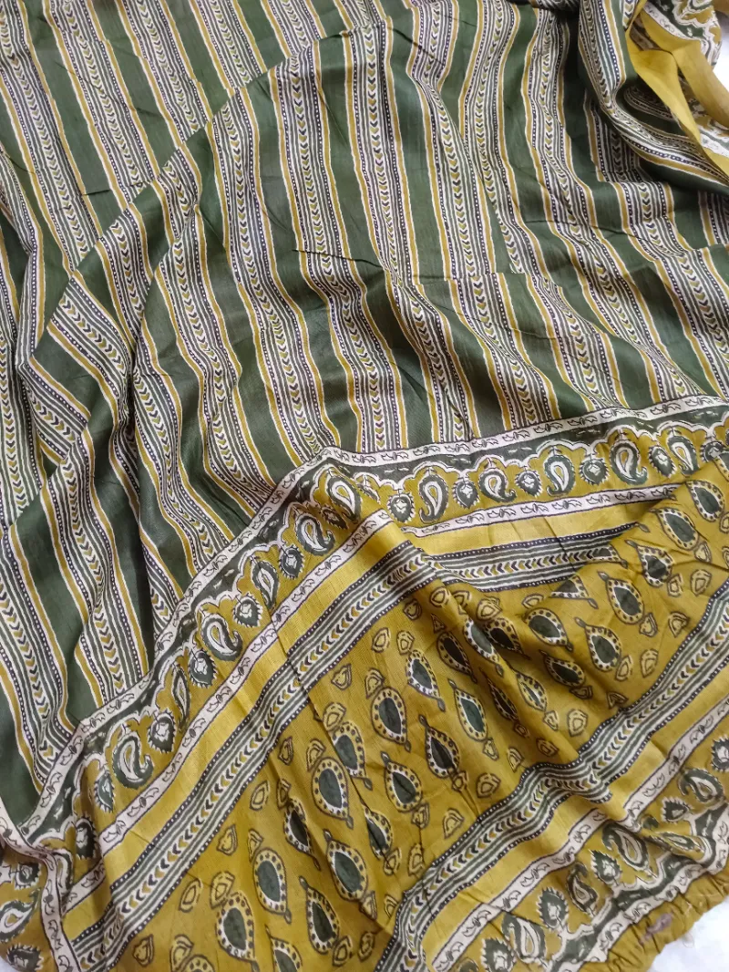 Siona Cotton Mustard Green - Image 2