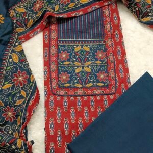 Karachi Cotton Maroon Red